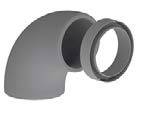 DucoFlex Star 90°-os könyök és összekötőelem D160 (00004571)