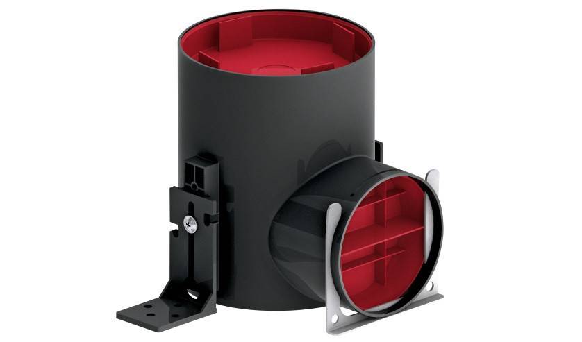 TVA-P 90 levegőnyílás ház, 64 mm